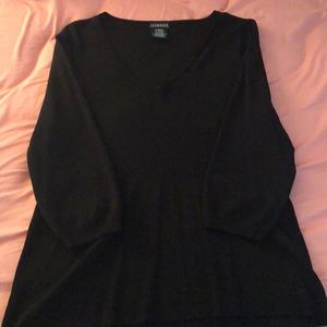 Black 3/4 sleeve dress top